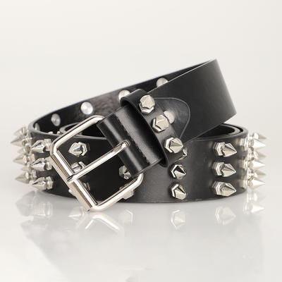 Pointed Bead Rivet Belt Women'S Heavy Metal Belt Men'S And Women'S Belt Punk Rock Belt