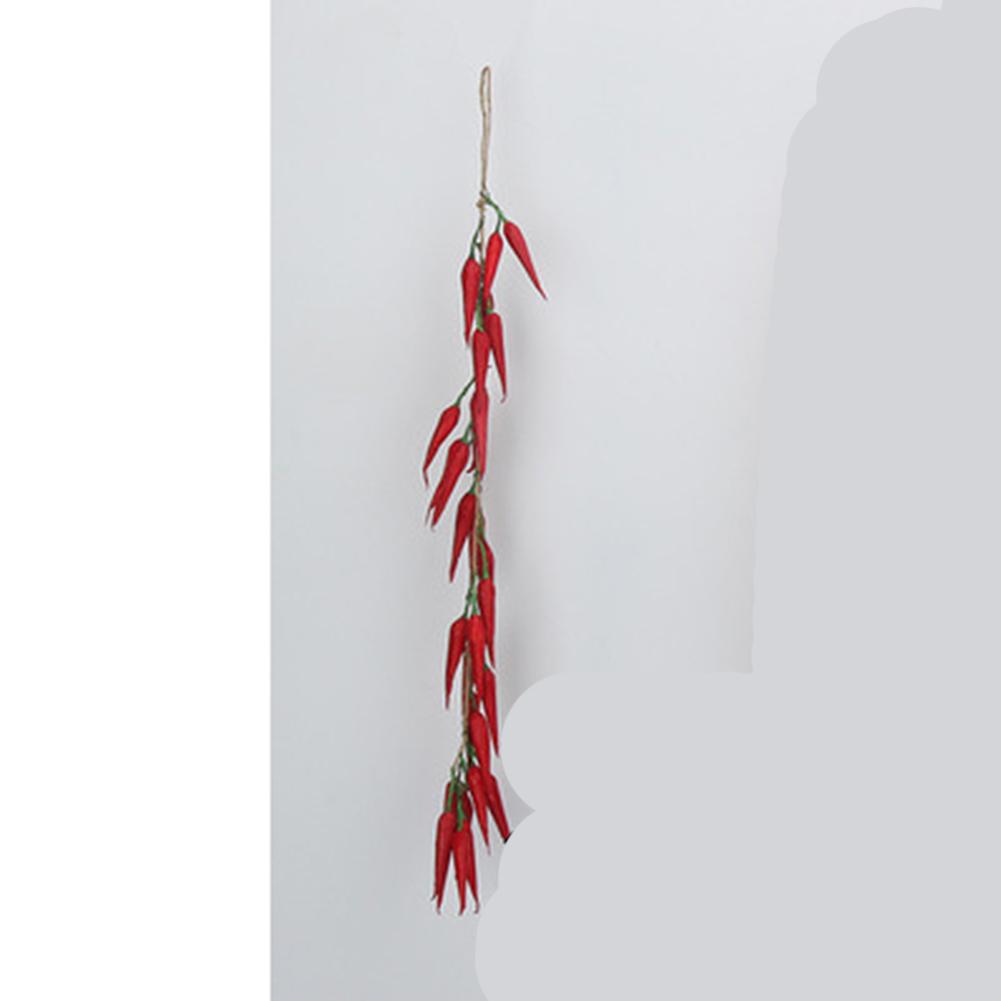 Decorative Simulation Vegetable Models Hanging String Decoration Featuring Chili Pepper Garlic and Peanut for Home Ambiance