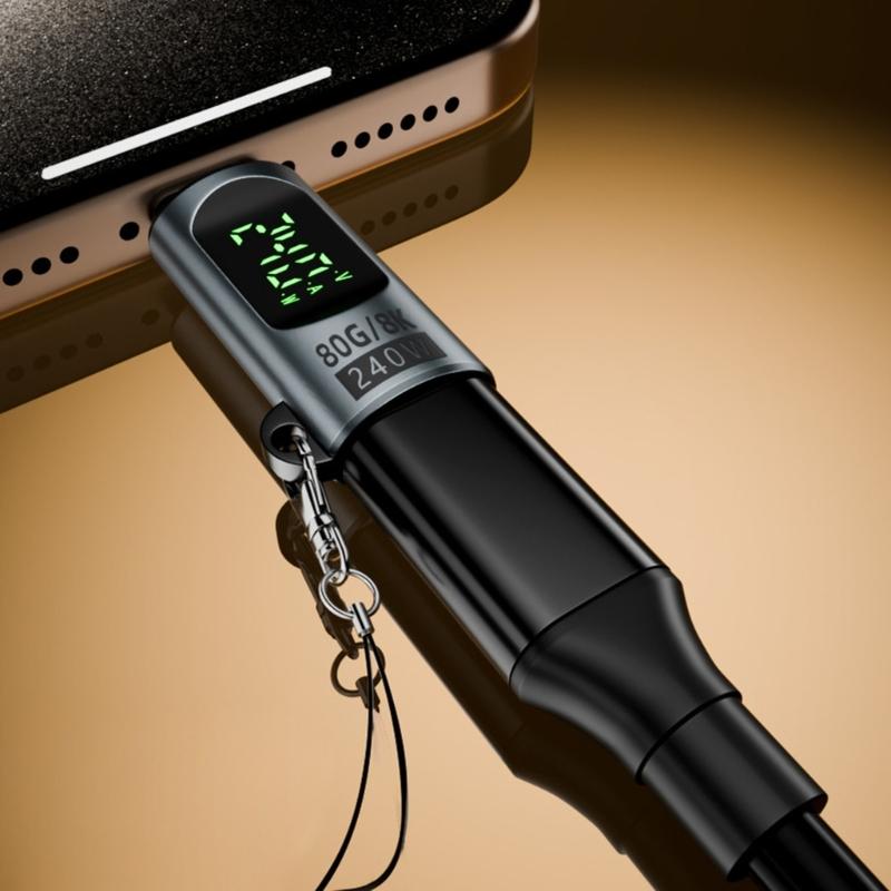 Typ C Digitalanzeige Adapter 240W Unterstützt 8K Videoübertragung Für Verbessert Datenübertragung & Sicheres Ladeerlebnis