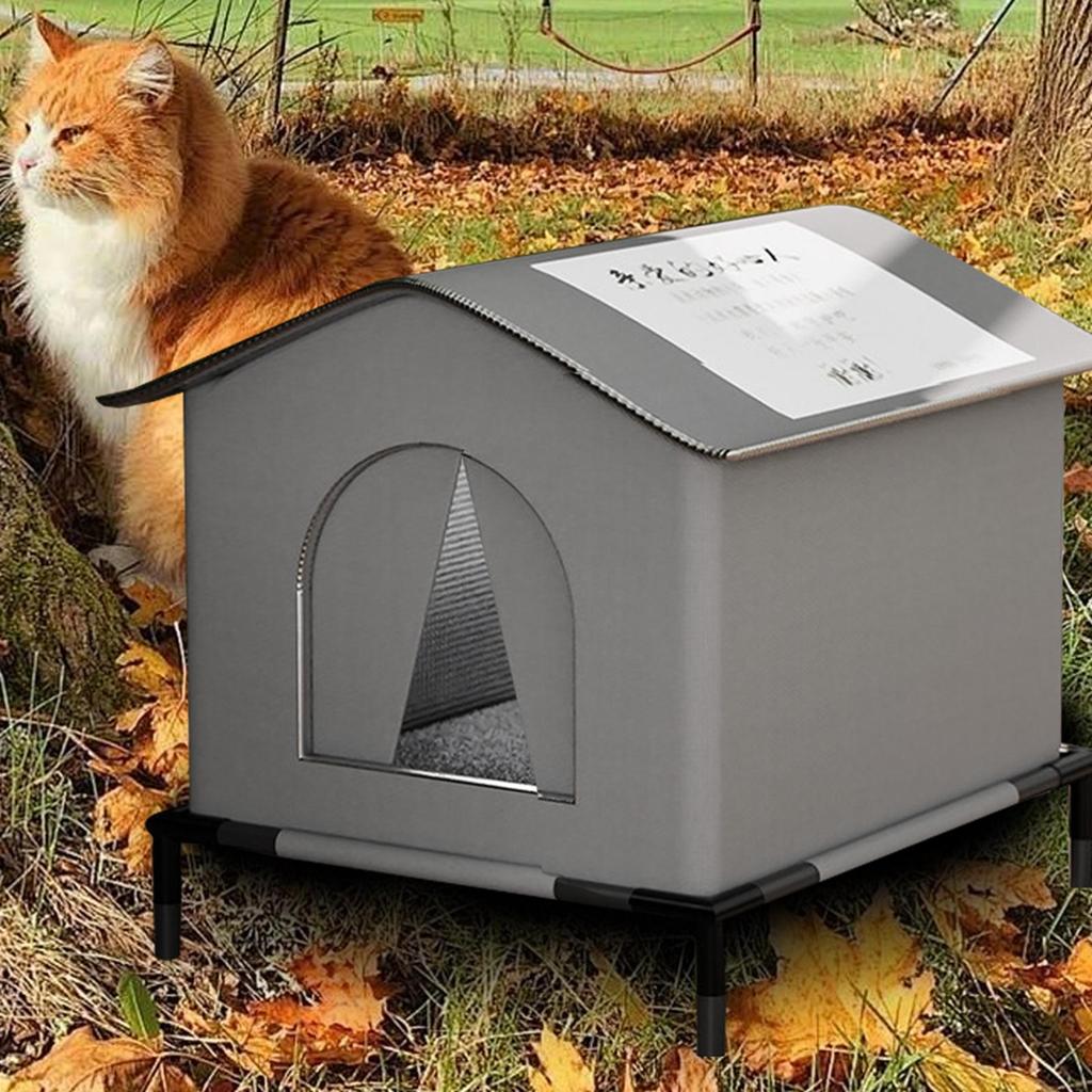 Winter warm loving stray cat bed waterproof rainproof cold-resistant large space enclosed tent for all seasons bite-resistant