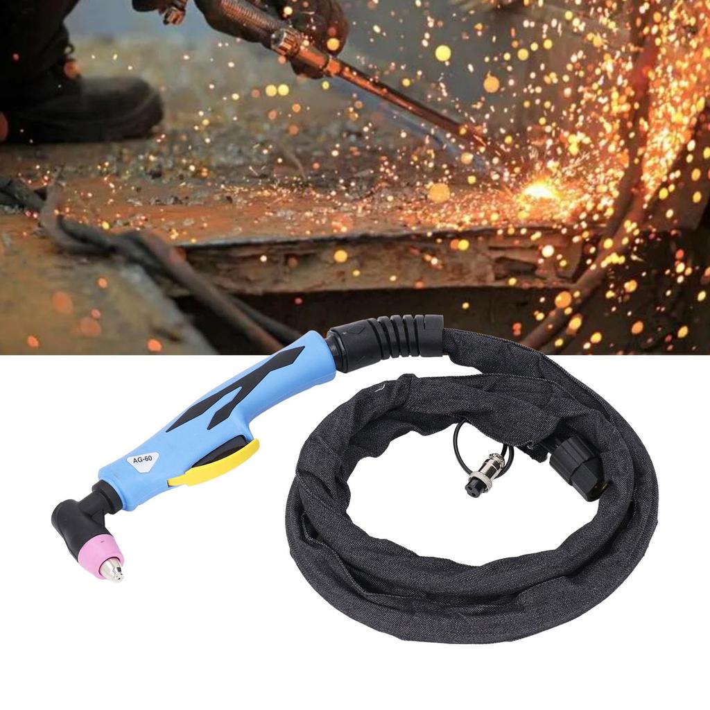 UAG60A Plasma Cutting Torch, 2.5m Cable, Pilot Arc Non-Touch Plasma Cutting Gun, Replacement Torch for Welding, Cutter Accessories