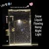 Snowy Night Hemp Street Lamp DIY Night Light – Gift for Girlfriend or Bestie