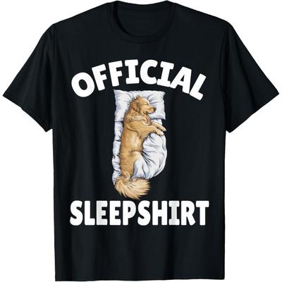Golden Retriever Dog Official Sleepshirt Napping Pajamas T-Shirt