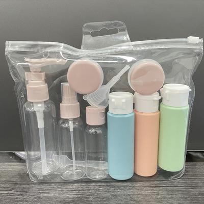 Ensemble de bouteilles rechargeables de voyage, vaporisateur portable, lotion, shampoing, douche, récipient vide pour liquide, tube de gel, embouteillage, outil cosmétique, recharge