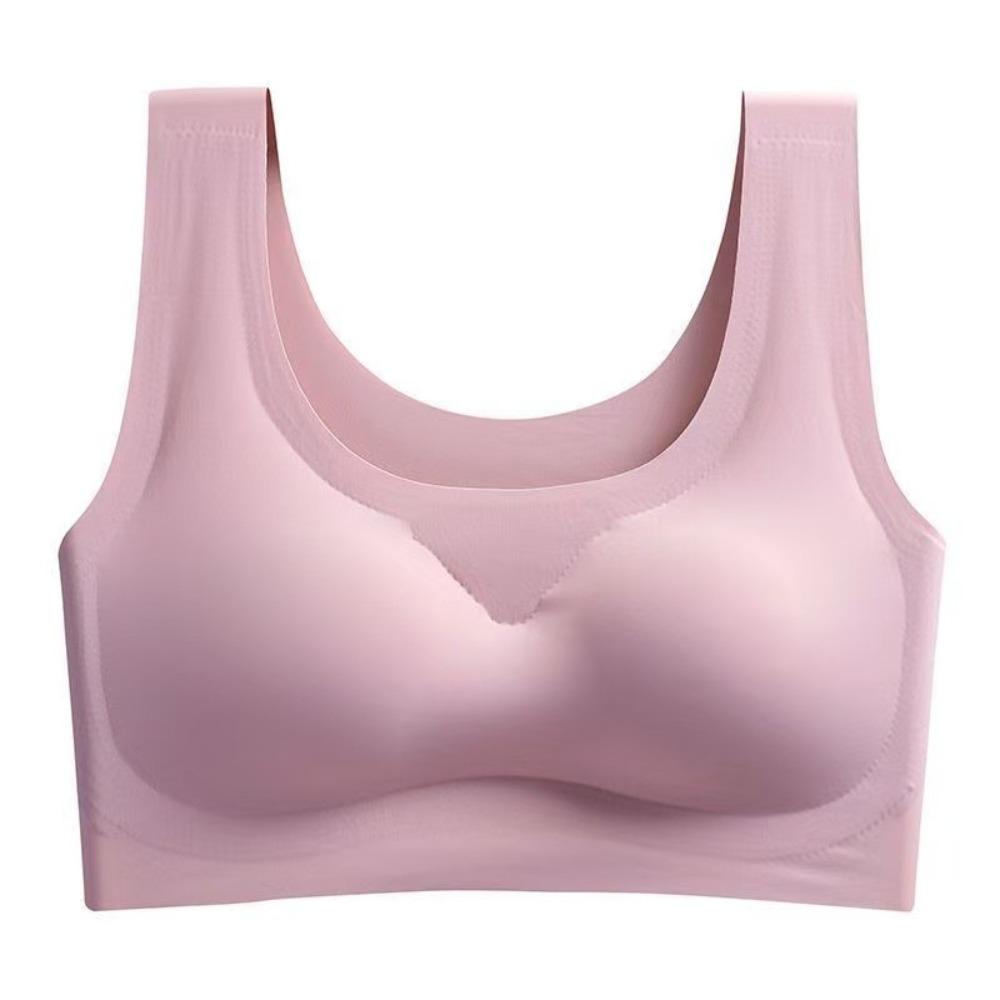 

Seamless Bra Wire Free Brassieres Soft Intimate Women s Underwear Female Intimates Womens Lingerie Underwear XXL(90BCD) фіолетовий