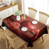 Red Pomegranate Tablecloth Sweet Fruit Pattern Rectangular Table Cover Dining Table Coffee Table Kitchen Minimalist Decoration