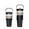 30Oz stainless steel car cup ice cream cup straw vacuum cup coffee cup thermos cup water cup