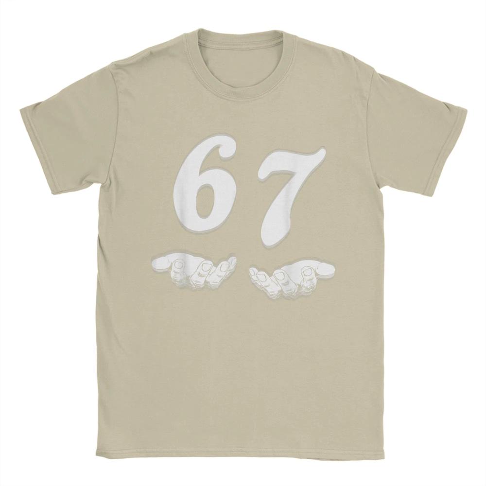 Men Women T-Shirts Funny Six Seven 6 7 Meme Gen Alpha Slang Vintage Cotton Short Sleeve T Shirt Crewneck Clothes Graphic Tops