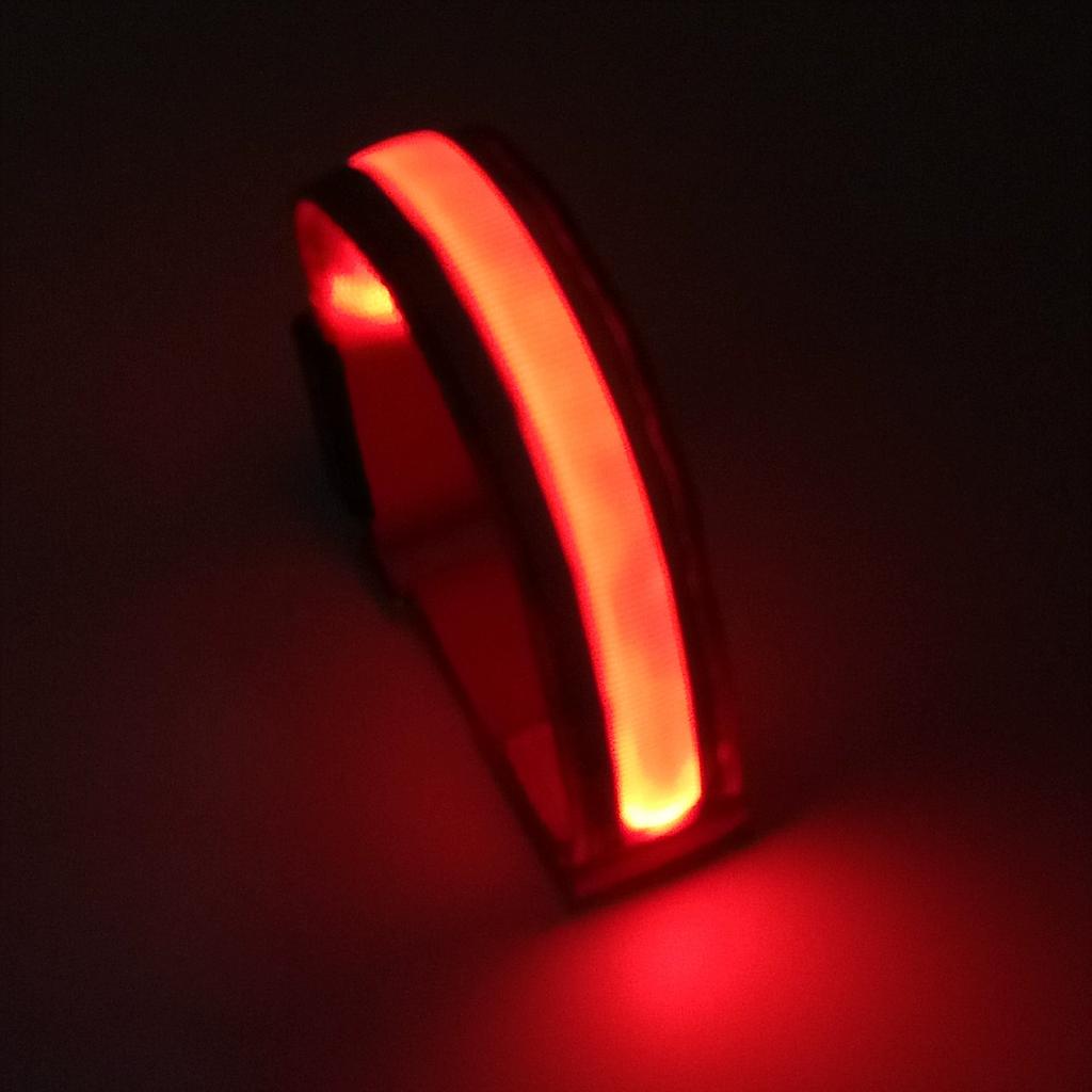 1PC Outdoor Sports Night Running Armband LED Light Rechargeable Safety Belt Arm Leg Warning Wristband Cycling Bike Bicy