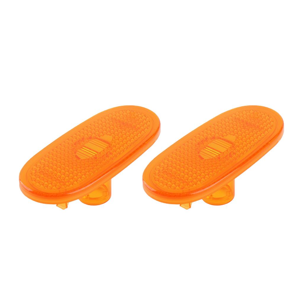 Side Marker Light Lens ABS Direct Replacement On Installation Compatible with 6 2006 2018 2PCS Set