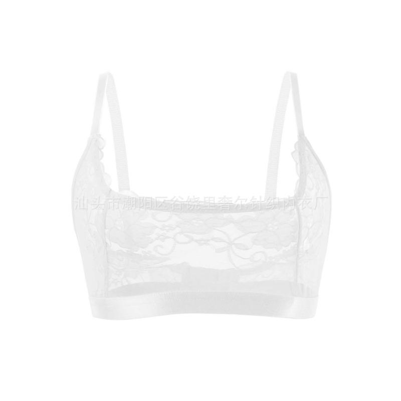Women S Sexy Lace Wireless Push Up Bra Three Quarter Cup Thin Mold Cup Lingerie
