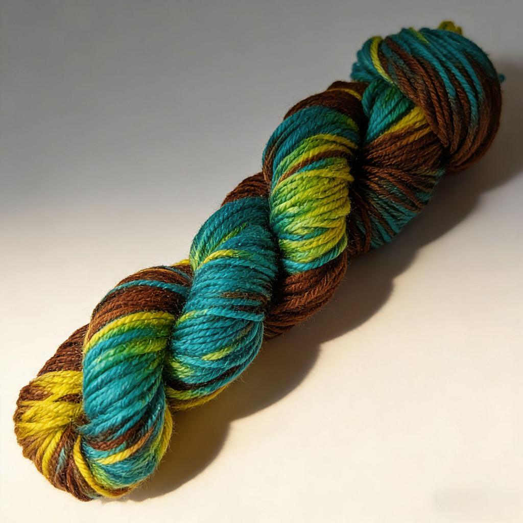 Four-Strand Segment-Dyed Pure Acrylic Medium-Thick Yarn for Hand-Woven DIY Projects