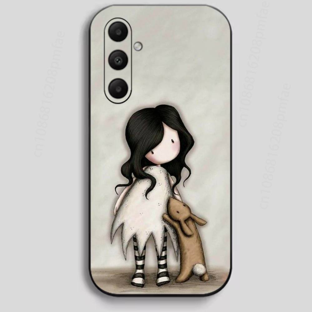 Cute S-Santoro G-Gorjuss Phone Case for Samsung Galaxy A73,23,53,33,24,72,22,52,32,54,A34 Soft Cover