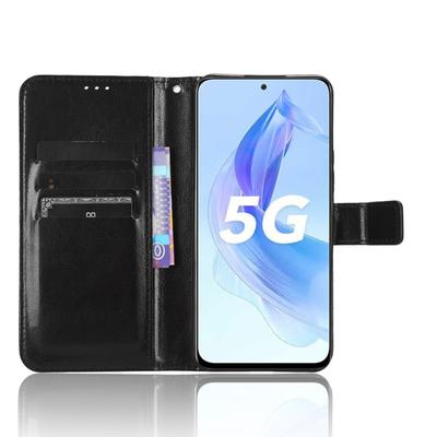For Honor 90 Lite 5G/X50i 5G Crazy Horse Texture PU Leather Phone Wallet Case Stand Shockproof Cover