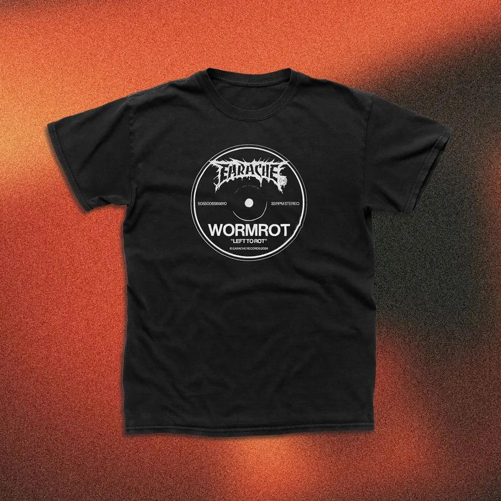Unisex Short Sleeve Crew Neck Cotton T Shirt Wormrot earache S