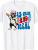 Humorous USA 4Th of July T-Shirt Featuring a Red, White, And Feral Raccoon Design for Both Boys And