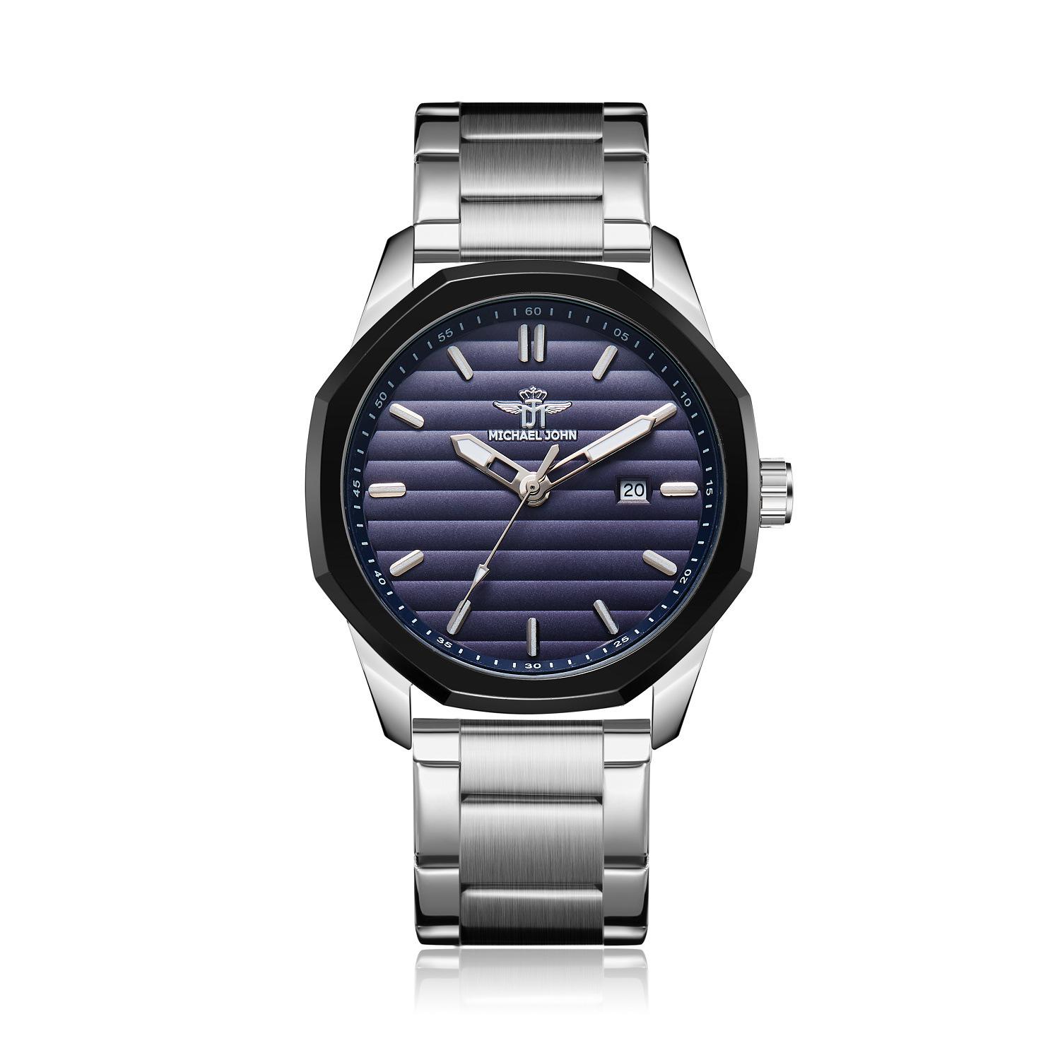 Fashion Trend Men S Watch Simple Atmospheric Steel Belt Watch, Calendar Business Men S Watch Quartz Watch, Batch