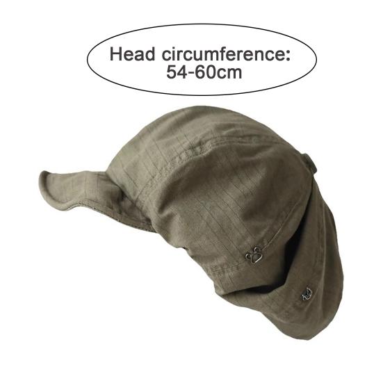 Dámský baret Vintage styl Jednobarevný Japonský styl Nastavitelný obvod hlavy Krátká krempa Malířský klobouk Každou příležitost Newsboy Cap