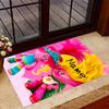 Trolls World Tour Celebration Customize Your Name Carpet Perfect for Study Room Outdoor Dining Room Playrooms Anti-slip Rug Office Home Decor