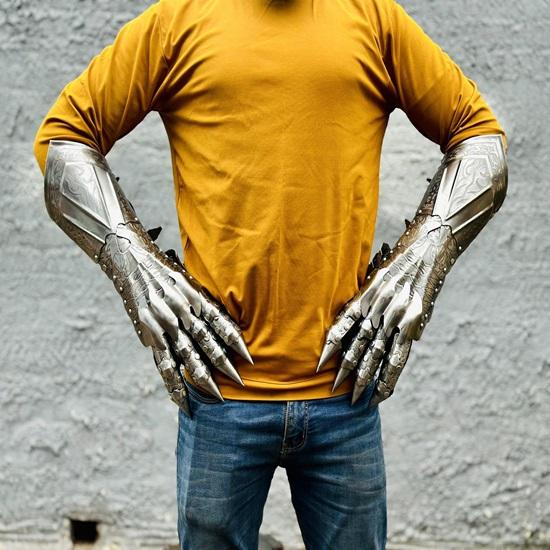 Gloves Set Medieval Gauntlet Gloves Pair Best Halloween Costume Gift