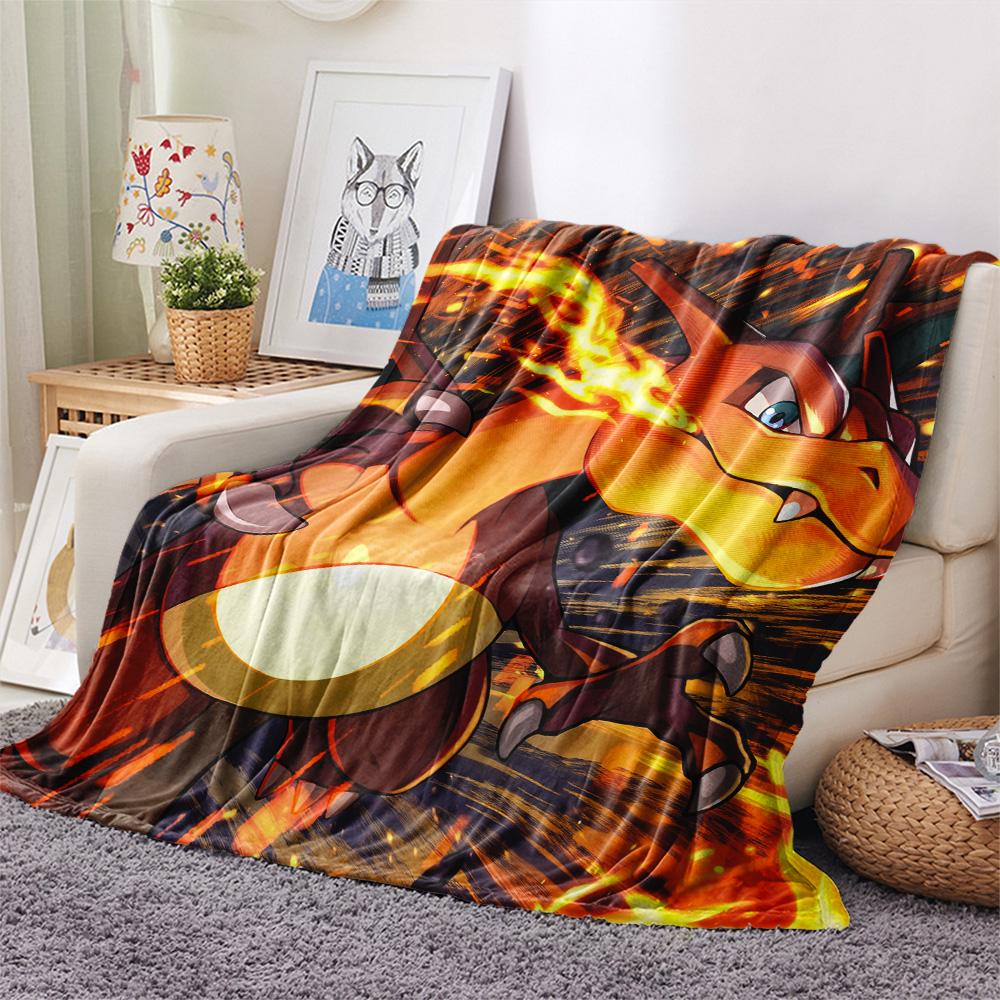 Charizard  Print Flannel Blanket, High quality Comfortable for All Seasons, Home Decor, Warmth and Comfort