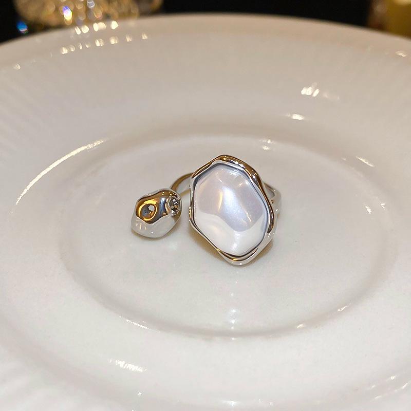 Vintage Palast Blumenring Diamantstil Leichter Luxus Premium Zeigefinger Schmuck