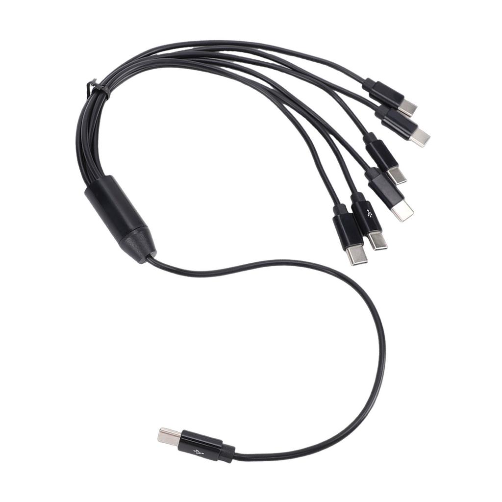 6 in 1 USB Type C Splitter Cable Fit for IPad Air 4 5 Mini 6 Tablet USB C Multi Charging Cable 1.6ft PVC Fast Charging