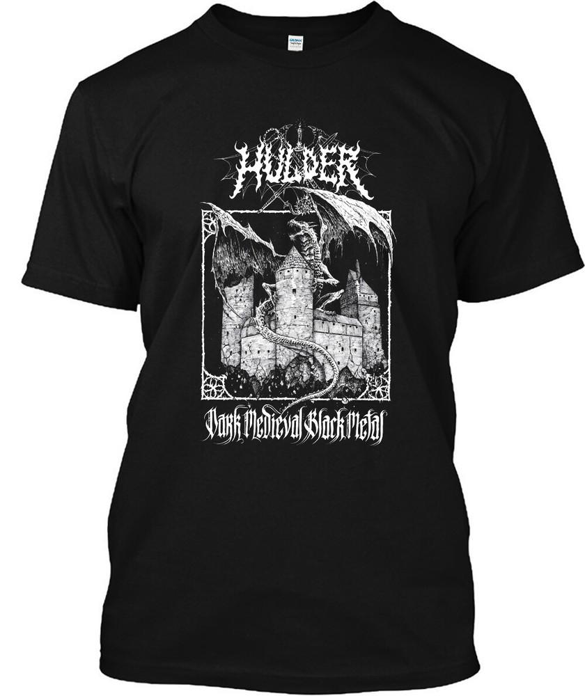 Nové Hulder Dark Středověké Americká Hudba Klasické Černé Tričko Velikost S-5XL Unisex Tričko
