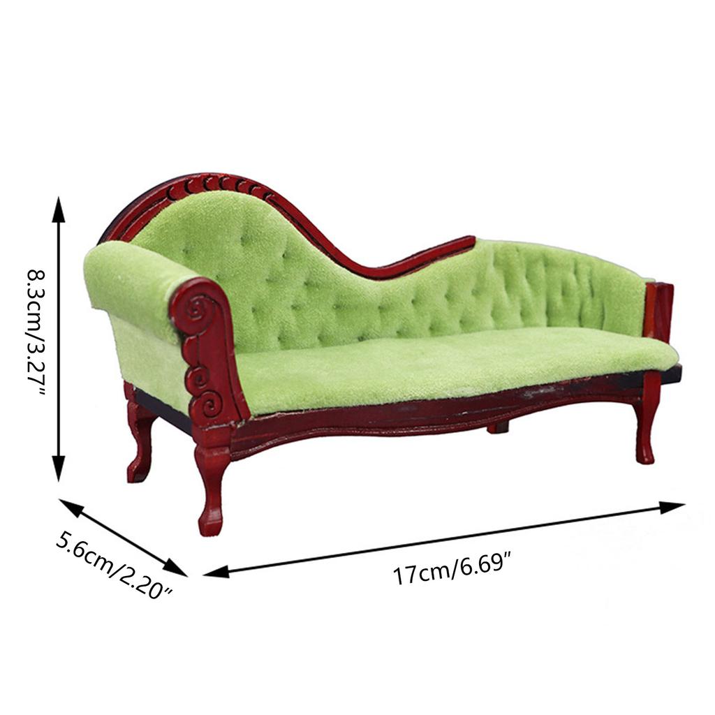 1:12 Dollhouse Miniature Wood Armchair Model Dollhouse Furniture Supplies
