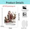 Rotating Christmas Carousel 2D Acrylic Standee - Festive Gift & Home Decoration