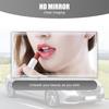 2 PCS Car Sun Visor Mirror, Stick-on High-definition Shatter-proof Stainless Steel Cosmetic Mirror Not Block Line of Sight, Convenient Travel