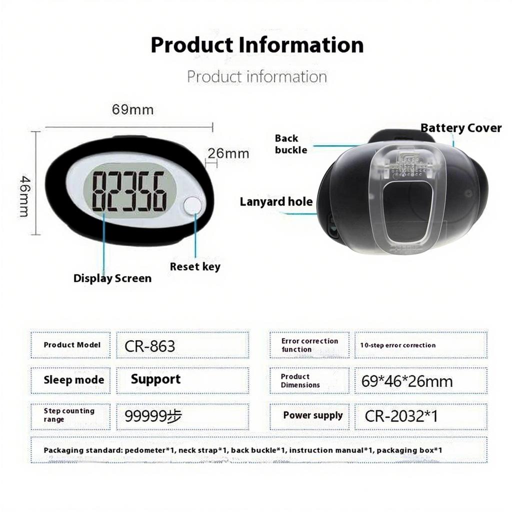 Accurate Pedometer with Large Display Step Counter with Removable Clip Lanyard Reusable Pedometers Small for Walking Hiking