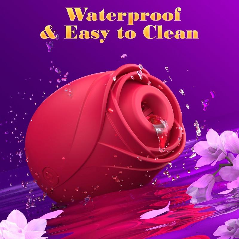 APP Remote Control Rose Suction Vibrator for Women Clitoral Stimulator Dual Vibration USB Rechargeable Quiet Silicone Adult Toy