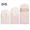 3Pcs Hanging Garment Bags with Self Compression Zipper Large Capacity Space Saving Hanging Bags Clothes Dust Covers
