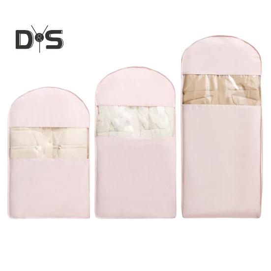 3Pcs Hanging Garment Bags with Self Compression Zipper Large Capacity Space Saving Hanging Bags Clothes Dust Covers