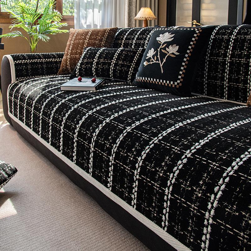 Modern Simple Wind Chenille Sofa Cushion  New Four-Season Universal Seat Cushion Non-Slip Sofa Cover Cover