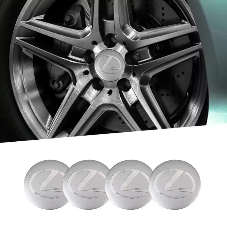 

4Pcs Car Hub Center Sticker Wheel Hub Cap Styling For Lexus Fsport RX330 IS250 Ct200h ES300h RX350 IS300h NX300h UX GX470 LX570