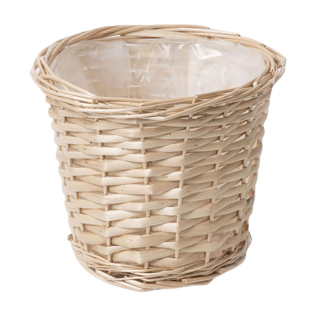 Handmade Woven Wicker Planter Flower Pots Perfect For Growing Herbs And Potted Plant Flower On Balcony and Bedroom