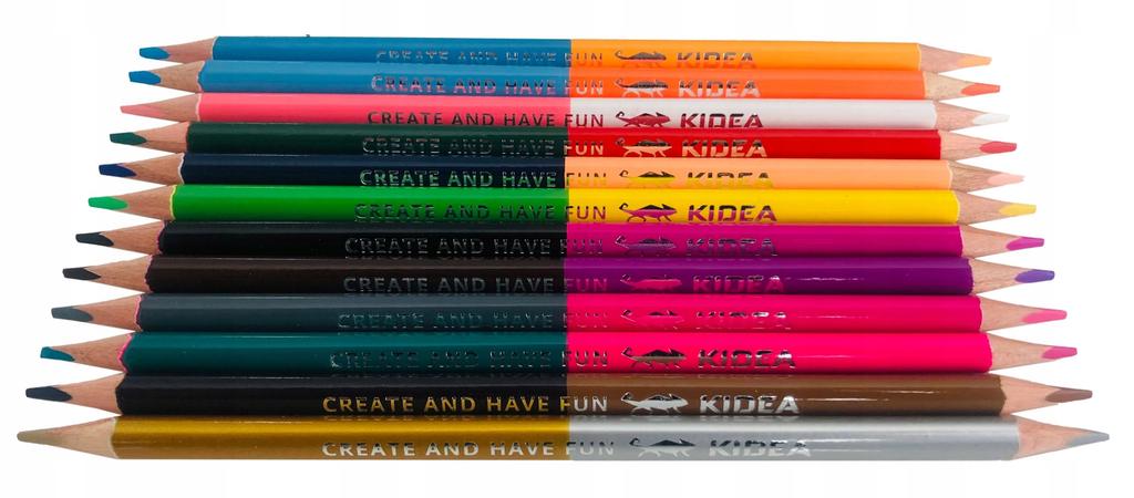 KREDKI TRÓJKĄTNE DWUSTRONNE 24 KOL. 0328