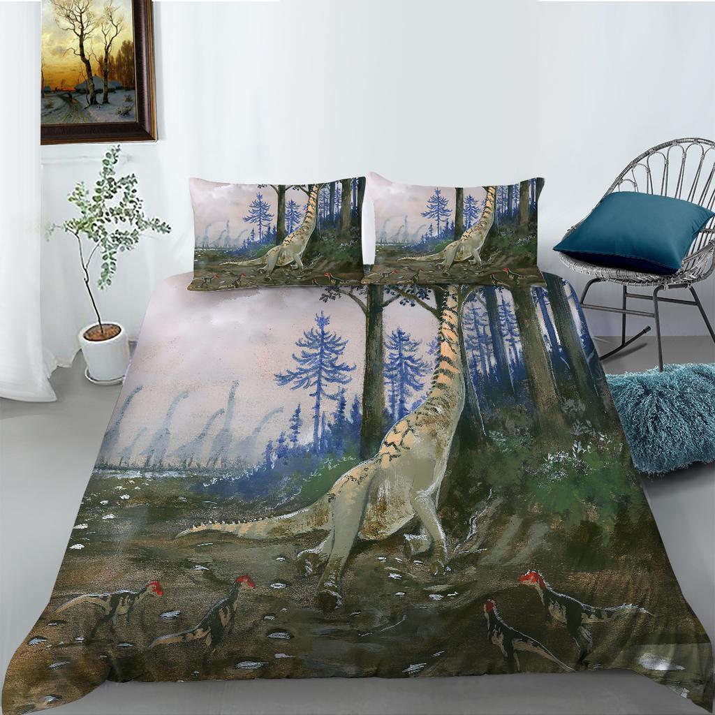 Polyester Bedding Two Or Three-Piece 3D Digital Printing Dinosaur Series