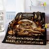 Harley-davidson Motorcycles Personalized Text Blanket Multi-purpose Customizable Blanket Soft Warm Cozy Great for Picnics Bed Office Chair Bedding