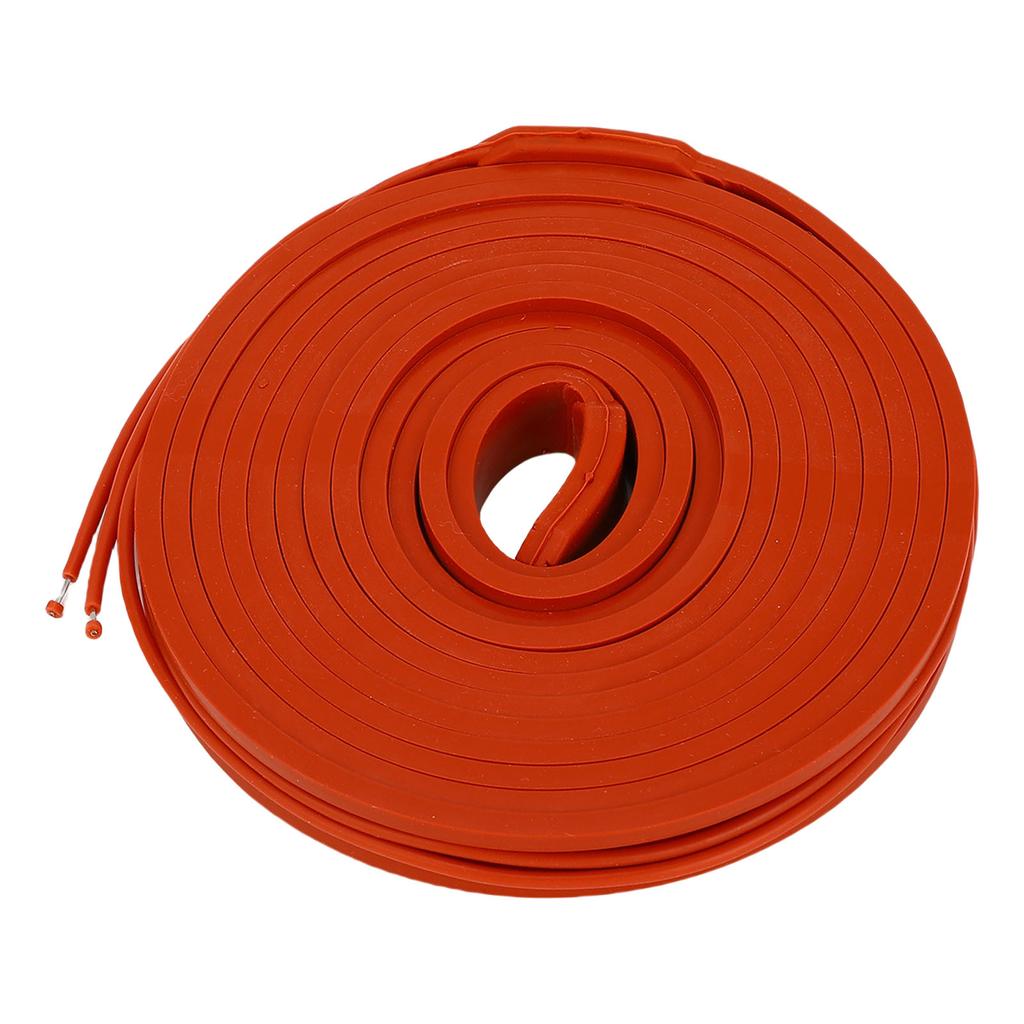 225W Flexible Heating Belt Water Proof Insulated Silicone Antifreeze Wrap for Water Pipe Metal Plastic Pipeline 15x3000mm