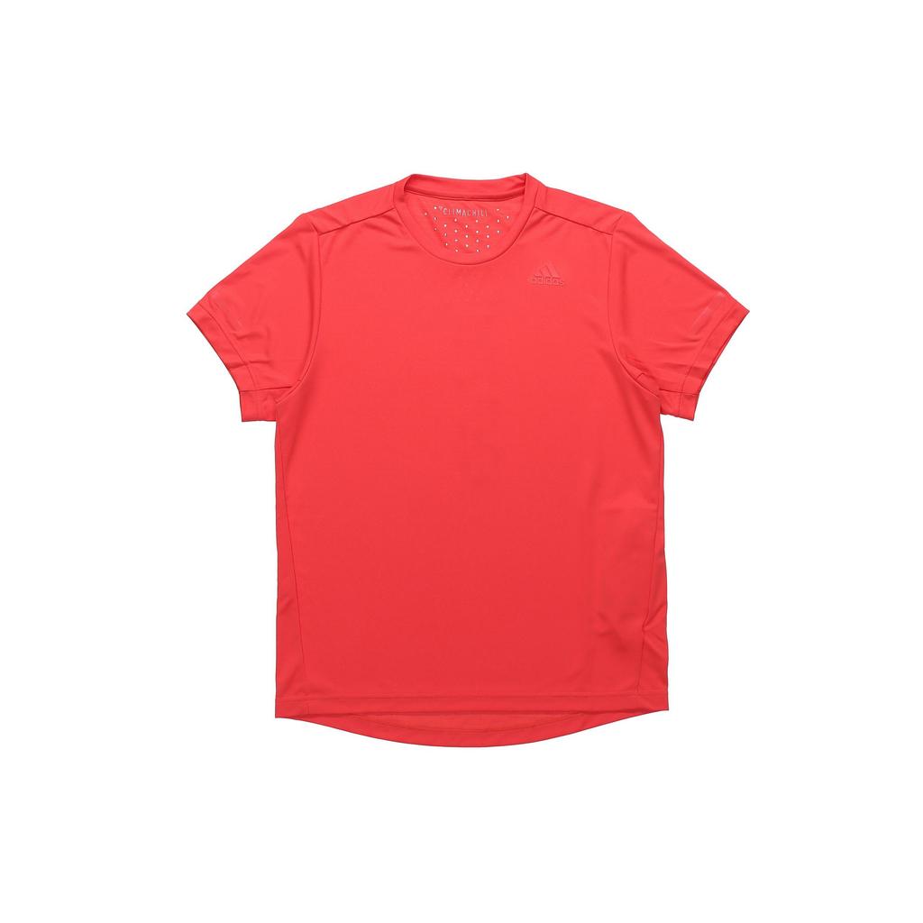 adidas T Shirts Men's Red Crew Neck Moderate Straight Fit EI6397