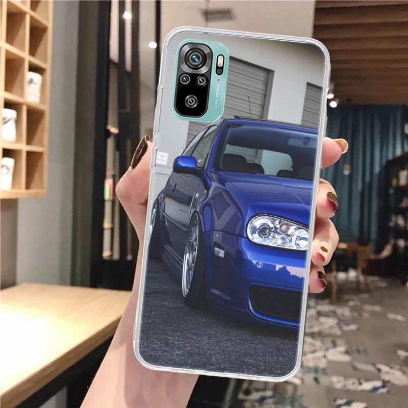 

Cool MK4 MK5 Golf Car Soft Phone Case For Xiaomi Redmi 14C 13C 13 12C 12 10C 10 10A 9C 9 9A 9T 8 8A 7 7A 6 Pro K70 K40 K20 Coque Redmi 9T