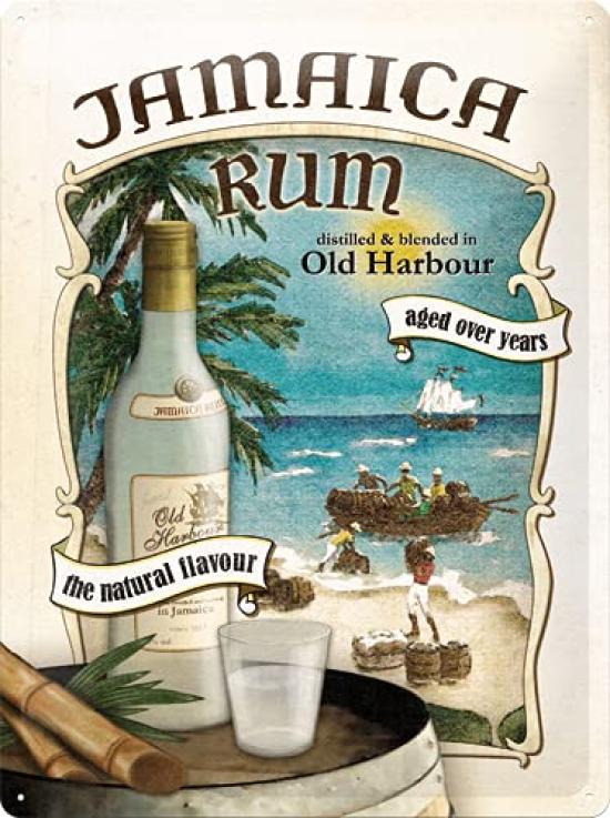 Tin Sign Liqueur Jamaica Rum/TIN SIGN American Goods Interior