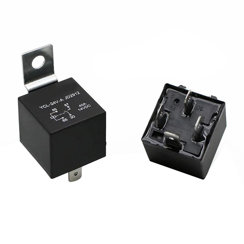 40A Normally Open Waterproof Relay Essential Component for Automotive Lighting and Fan Control in DC 12V/24V Vehicles