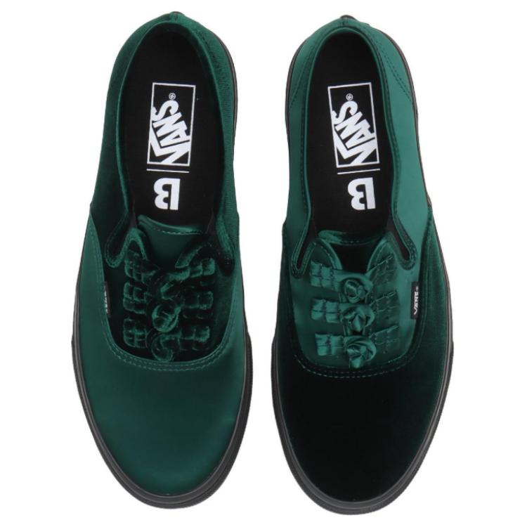 Vans Billys X  Authentic Series Kung-Fu Comfortable Durable Low-Top Skate Shoes Unisex Sneakers Black Green BILVANAKNGG