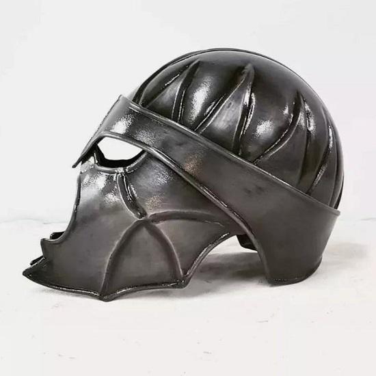 18 Gauge Steel   Warrior Helmet Fantasy Knight  Medieval Face Mask Helmet