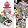 Bolsa Transversal de Pelúcia Adorável de Dinossauro Verde Estilo Contemporâneo Fofo Para Meninas