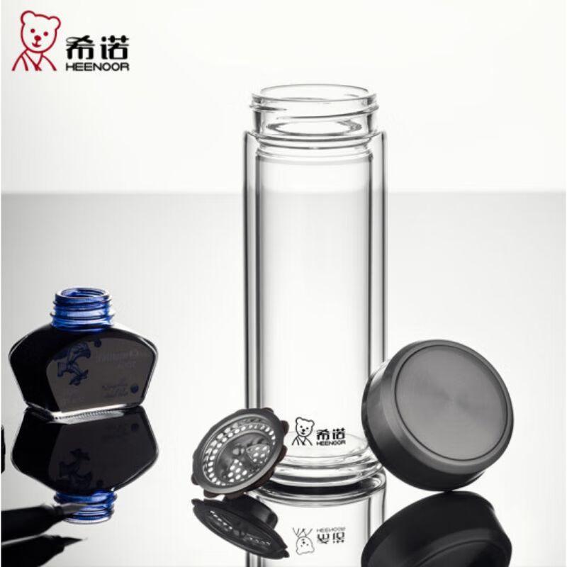 

Xinuo Double-Wall Glass Cup with Lid